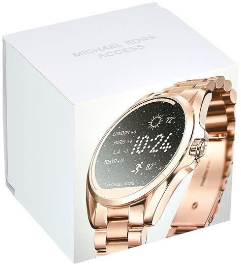 michael kors access bradshaw rose gold-tone smartwatch|Michael Kors access touchscreen smartwatch.